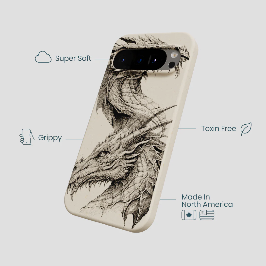 London Fog Twin Dragons Google Pixel 9/9 Pro Case - Image 3