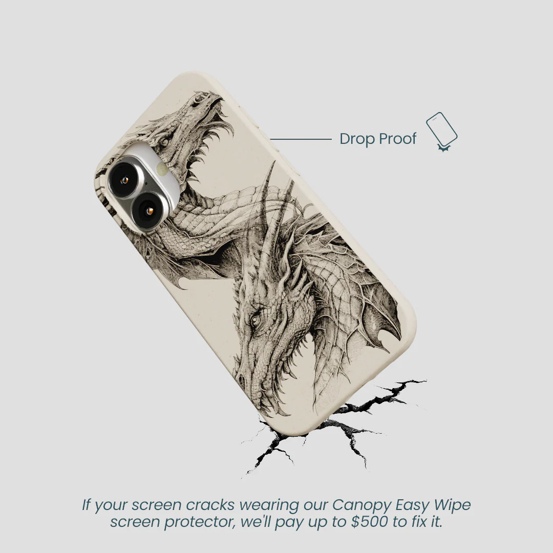London Fog Twin Dragons iPhone 16 Case - Image 5