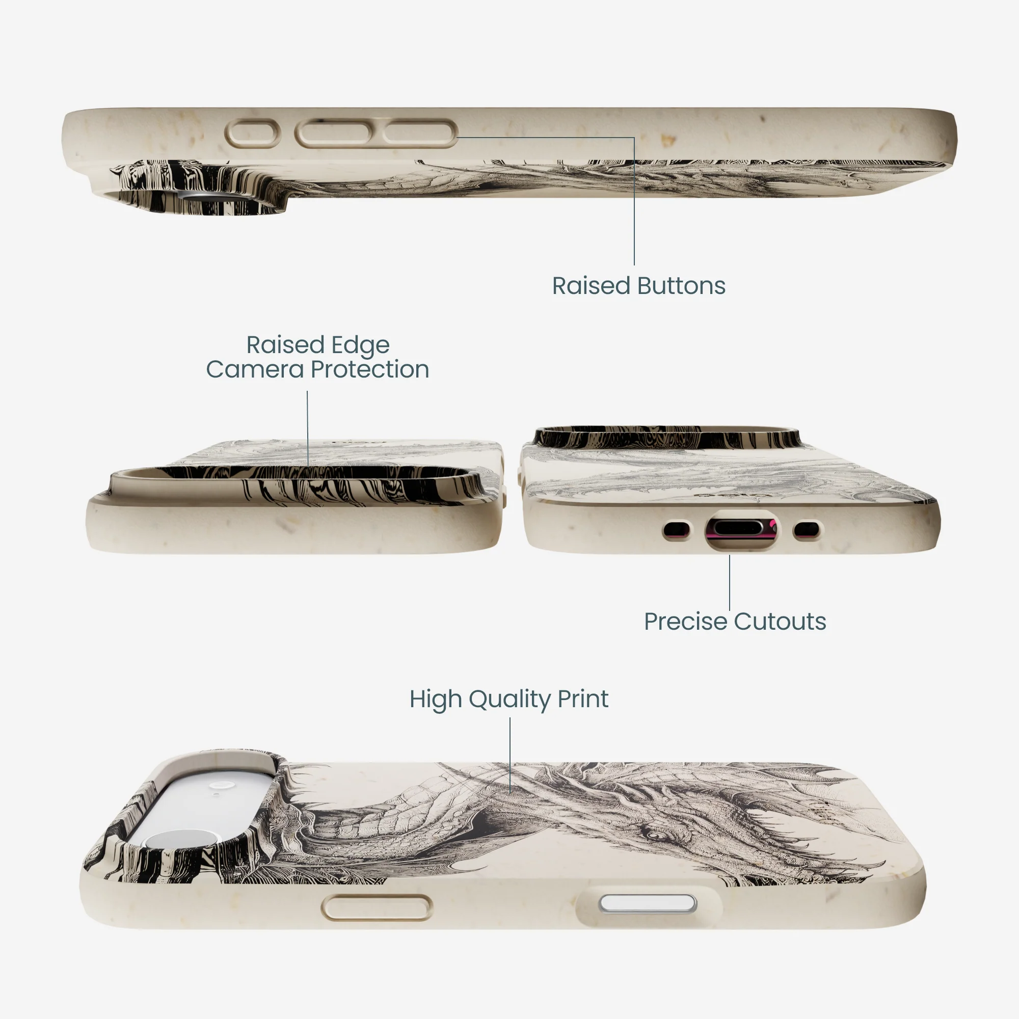 London Fog Twin Dragons iPhone Air Case - Image 3