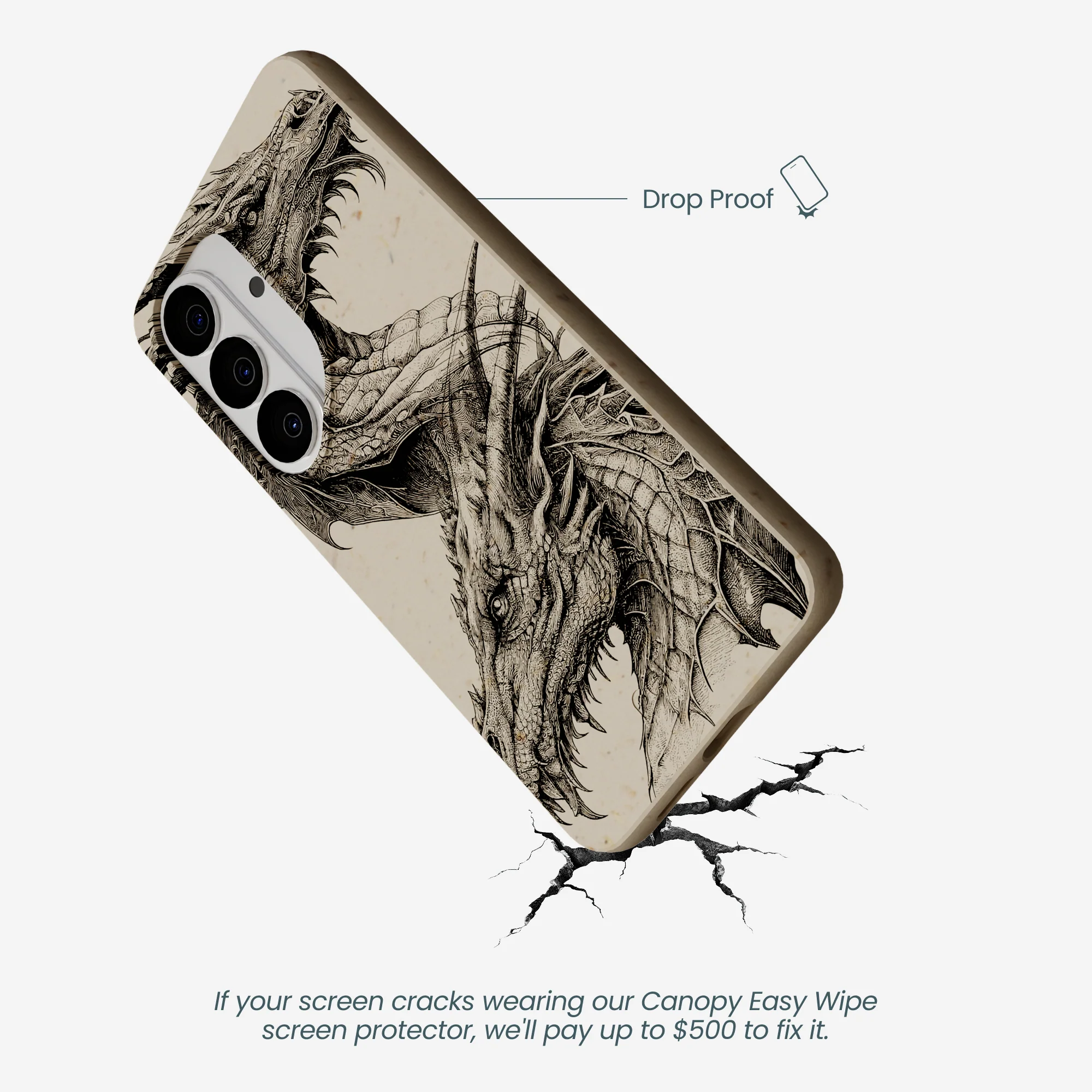 London Fog Twin Dragons Samsung Galaxy S26 Case - Image 4