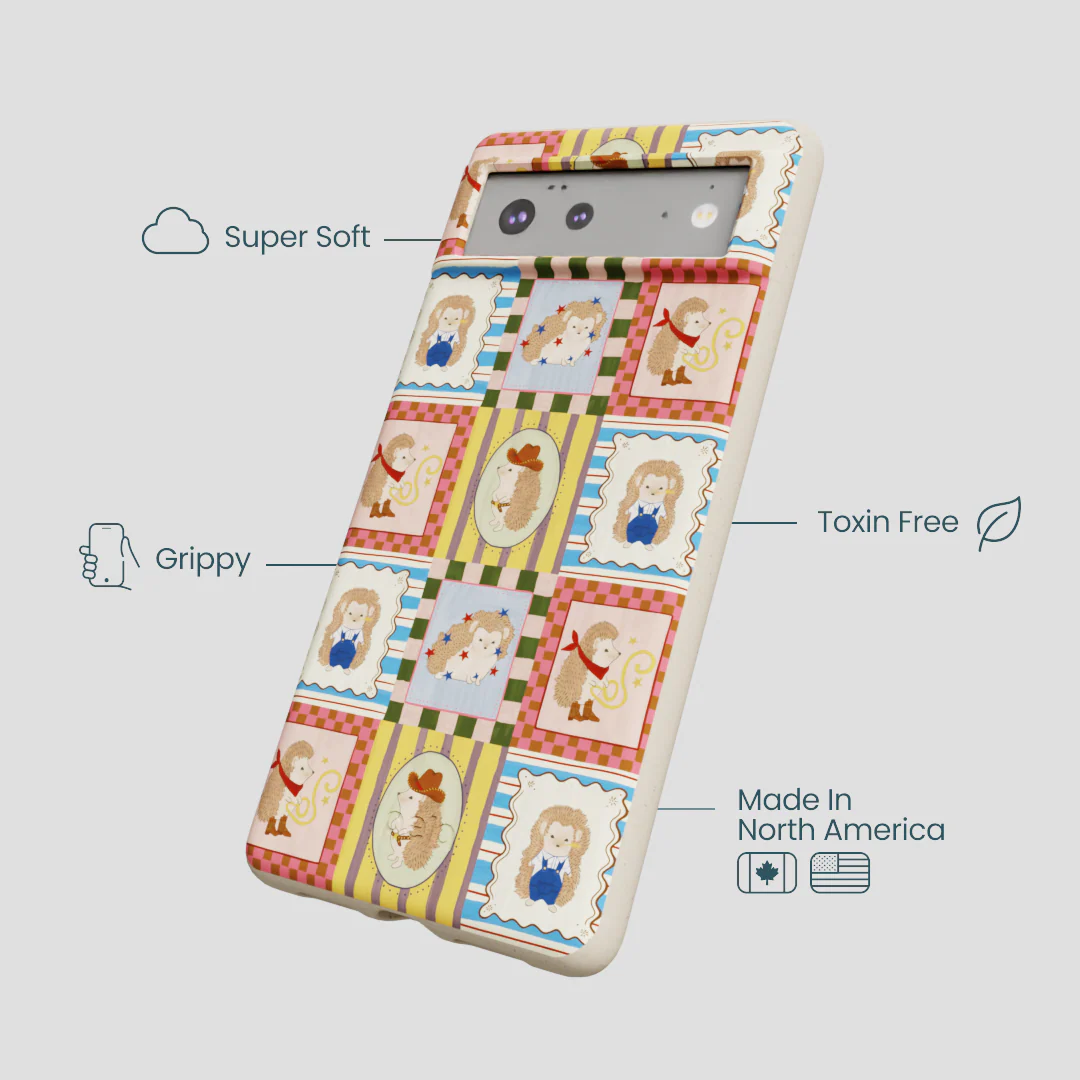 London Fog Western Hedgehog Google Pixel 6a Case - Image 4