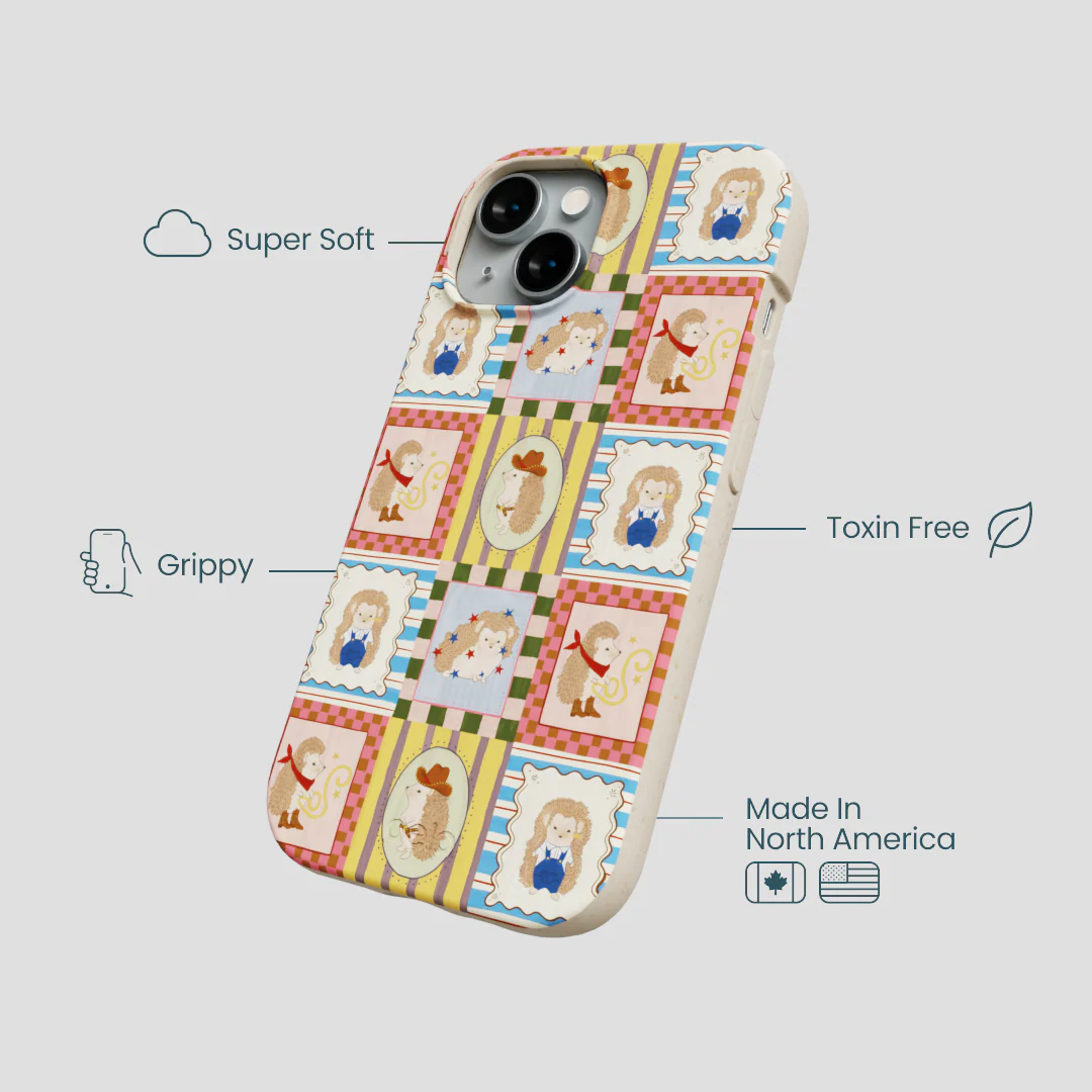 London Fog Western Hedgehog iPhone 14 Case - Image 4