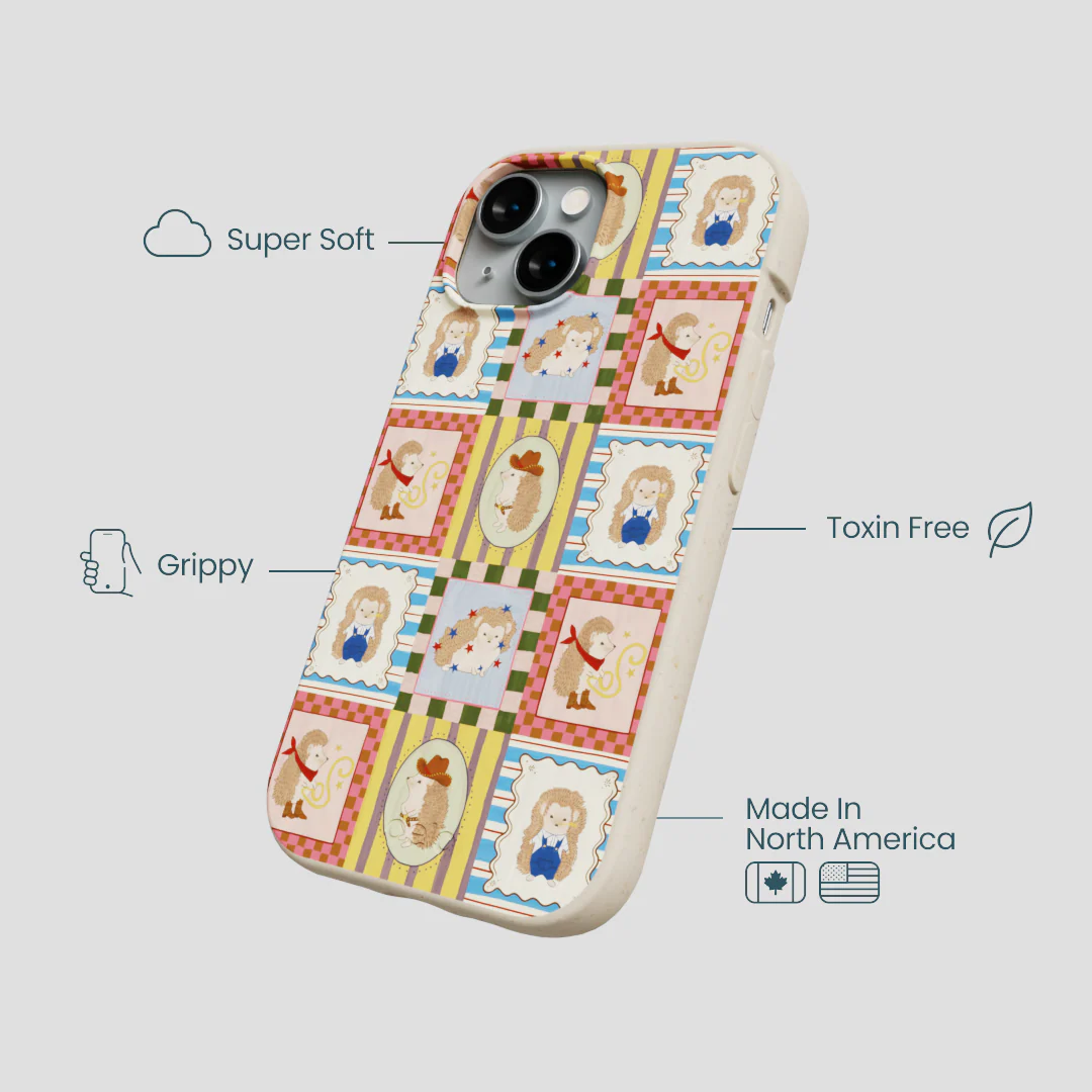 London Fog Western Hedgehog iPhone 15 Case - Image 4