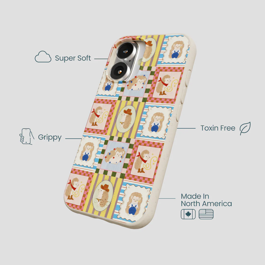 London Fog Western Hedgehog iPhone 16 Case - Image 4