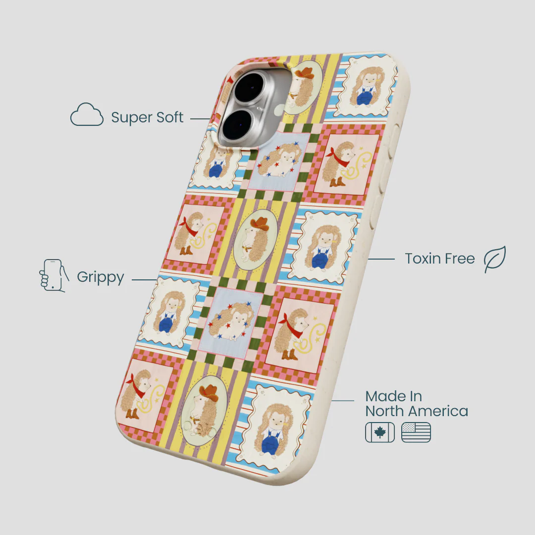 London Fog Western Hedgehog iPhone 16 Plus Case - Image 4