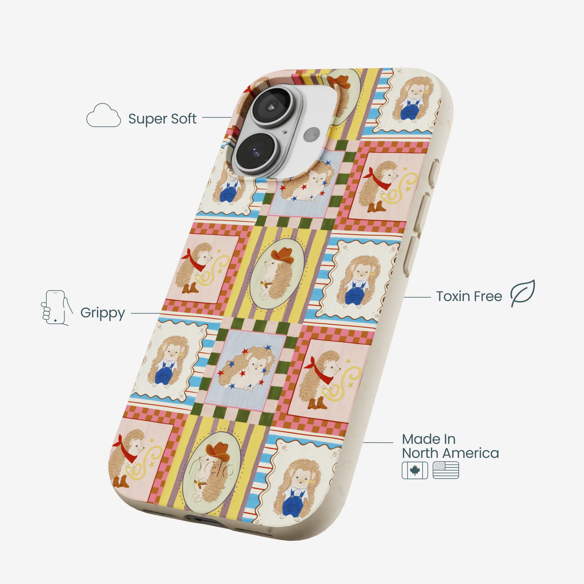 London Fog Western Hedgehog iPhone 17 Case - Image 4