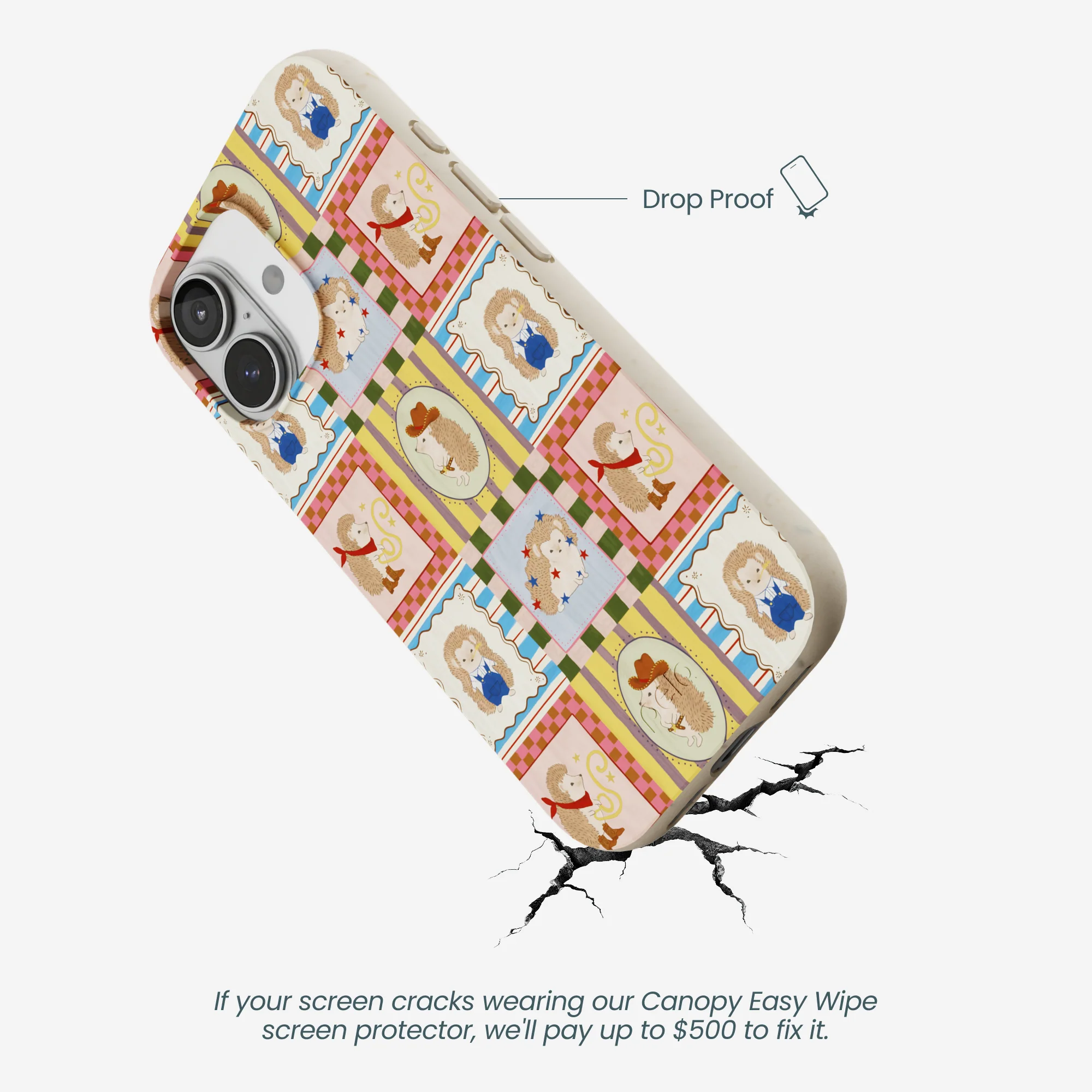 London Fog Western Hedgehog iPhone 17 Case - Image 5