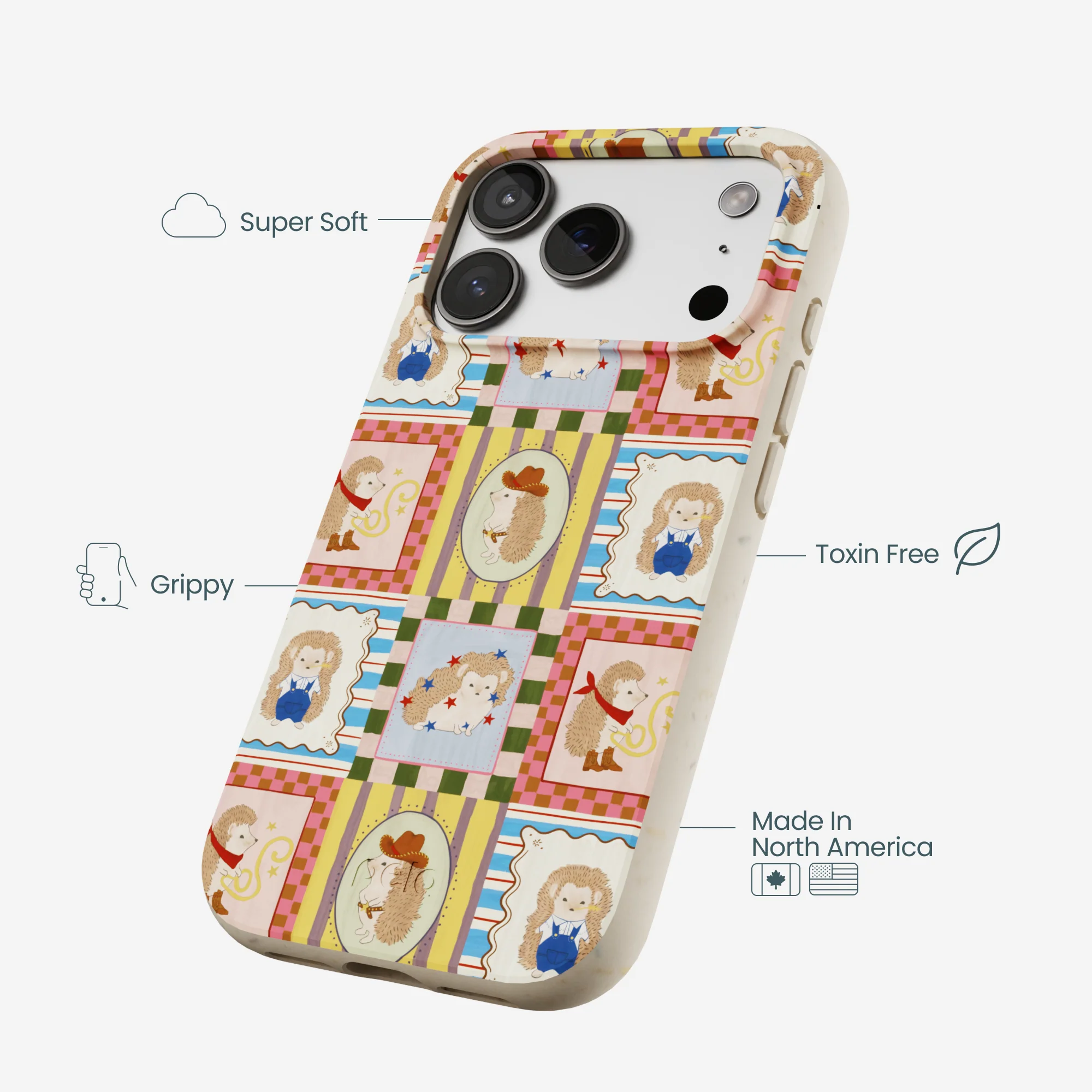 London Fog Western Hedgehog iPhone 17 Pro Case - Image 4
