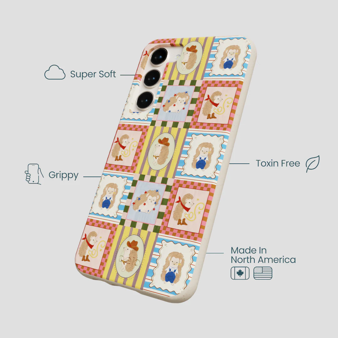 London Fog Western Hedgehog Samsung Galaxy S23+(Plus) Case - Image 4