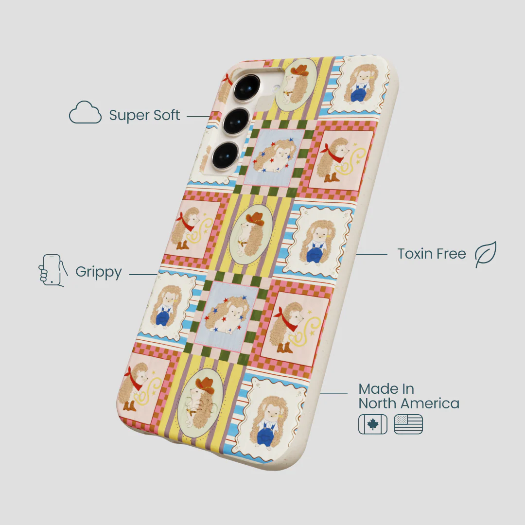 London Fog Western Hedgehog Samsung Galaxy S24+(Plus) Case - Image 4