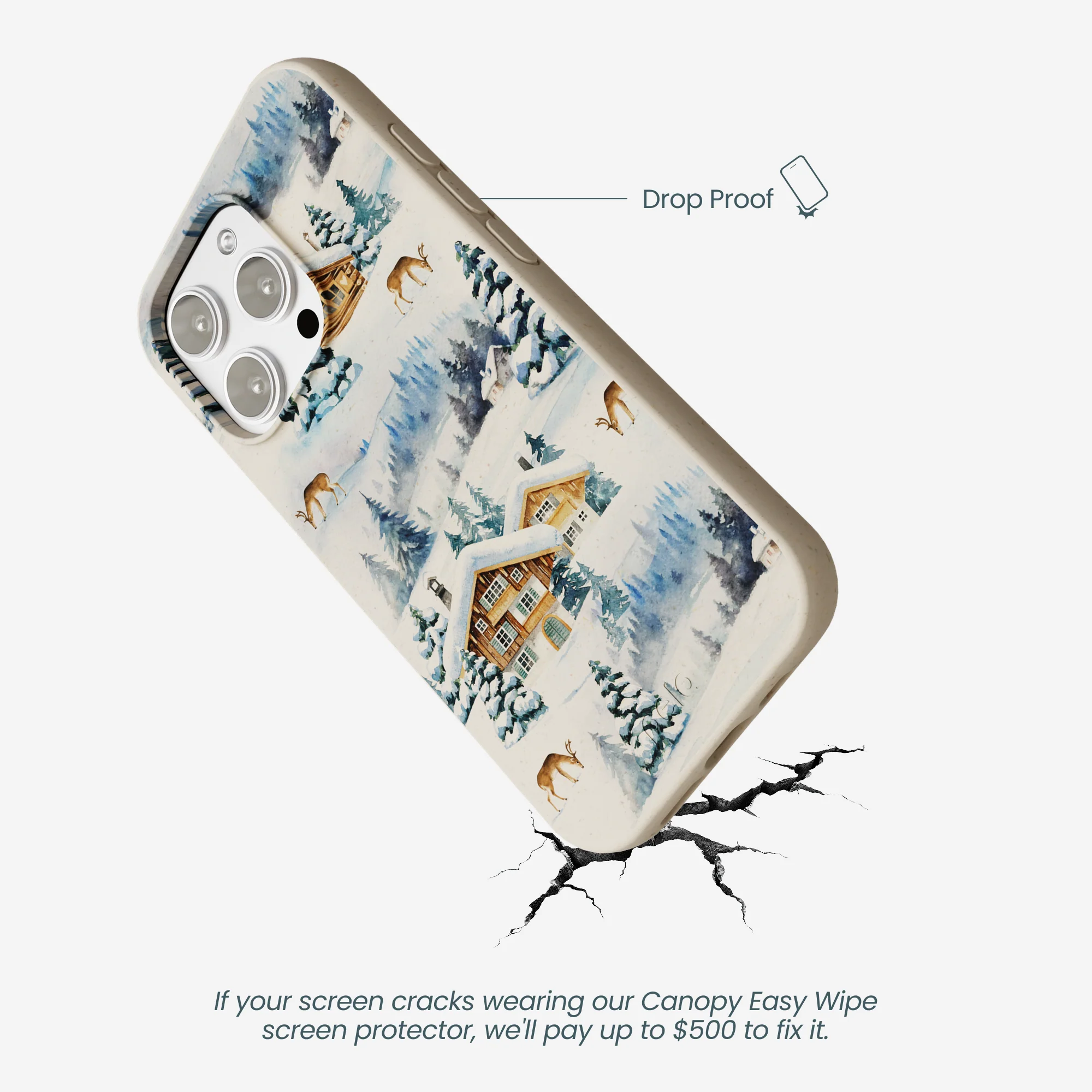 London Fog Whitetail Winter iPhone 16 Pro Max Case - Image 5