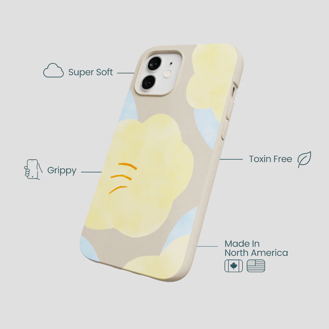 London Fog Yellow Flowers iPhone 12/ iPhone 12 Pro Case - Image 4