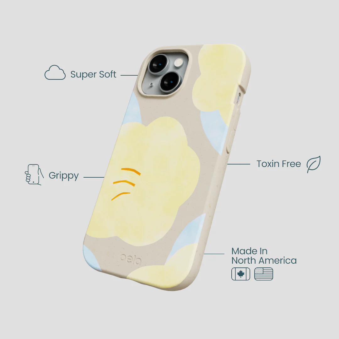 London Fog Yellow Flowers iPhone 14 Case - Image 4