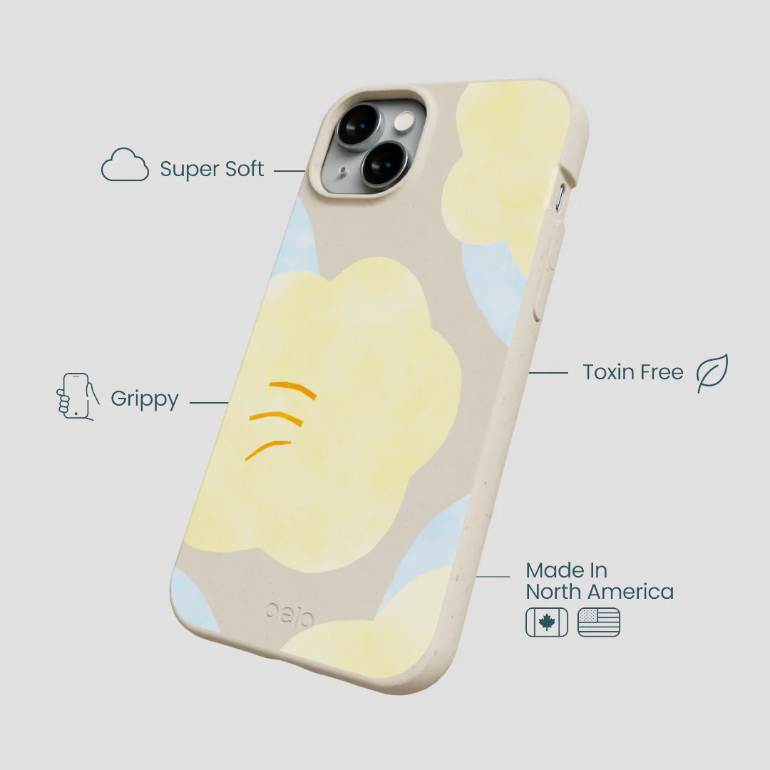 London Fog Yellow Flowers iPhone 14 Plus Case - Image 4