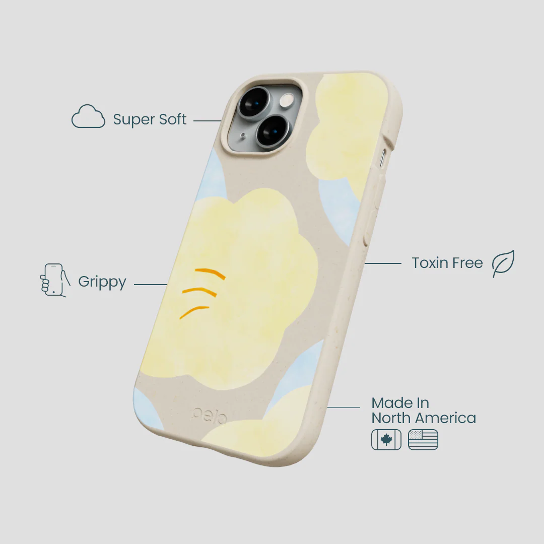 London Fog Yellow Flowers iPhone 15 Case - Image 4