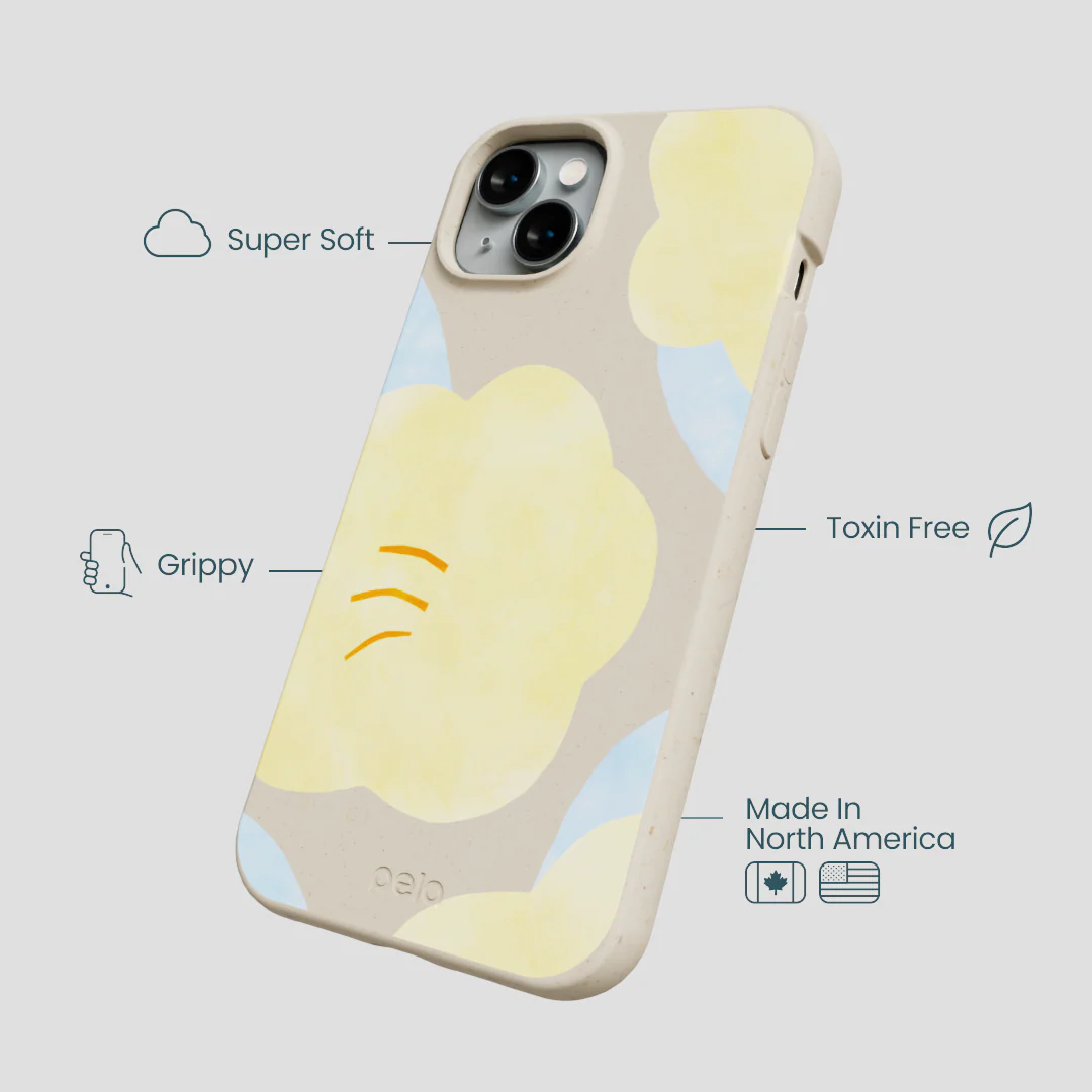 London Fog Yellow Flowers iPhone 15 Plus Case - Image 4