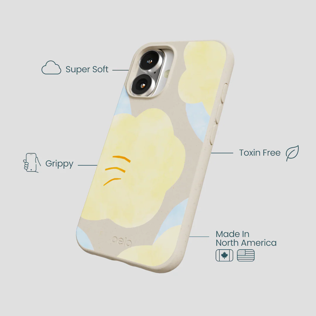 London Fog Yellow Flowers iPhone 16 Case - Image 4