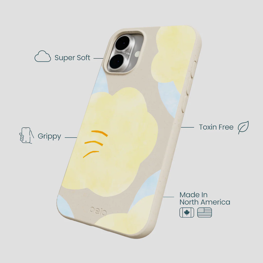 London Fog Yellow Flowers iPhone 16 Plus Case - Image 4