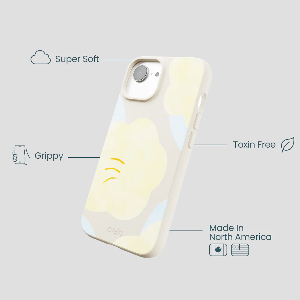 London Fog Yellow Flowers iPhone 16e/17e Case - Image 4