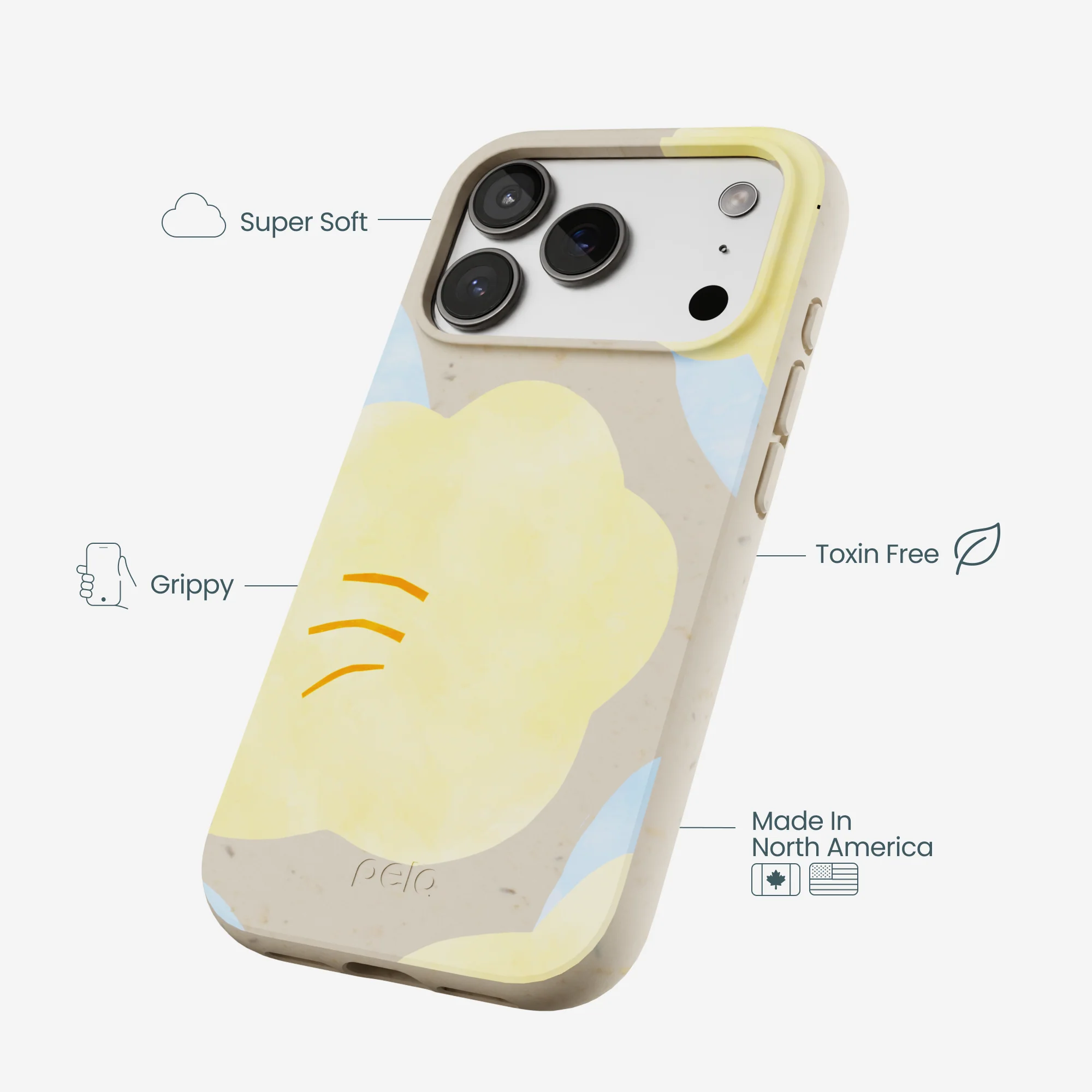 London Fog Yellow Flowers iPhone 17 Pro Case - Image 4