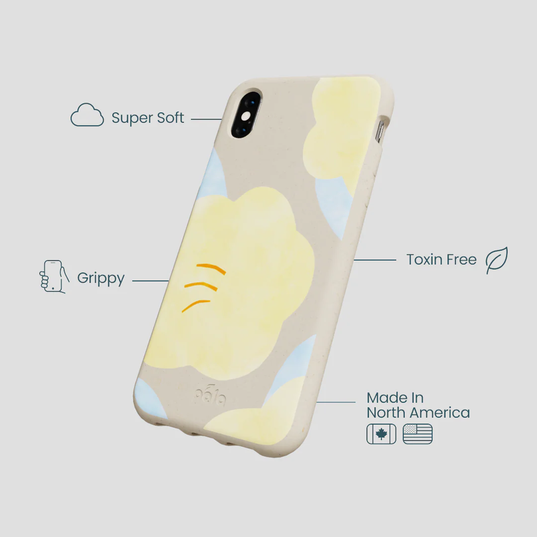 London Fog Yellow Flowers iPhone XR Case - Image 4