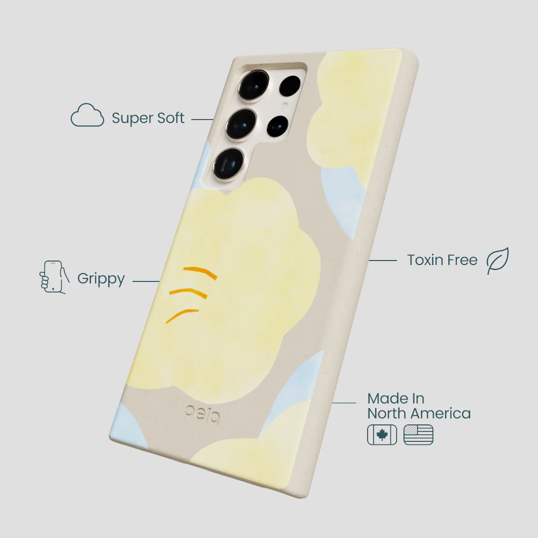 London Fog Yellow Flowers Samsung Galaxy S24 Ultra Case - Image 4