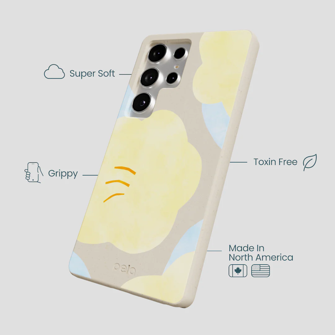 London Fog Yellow Flowers Samsung Galaxy S25 Ultra Case - Image 4