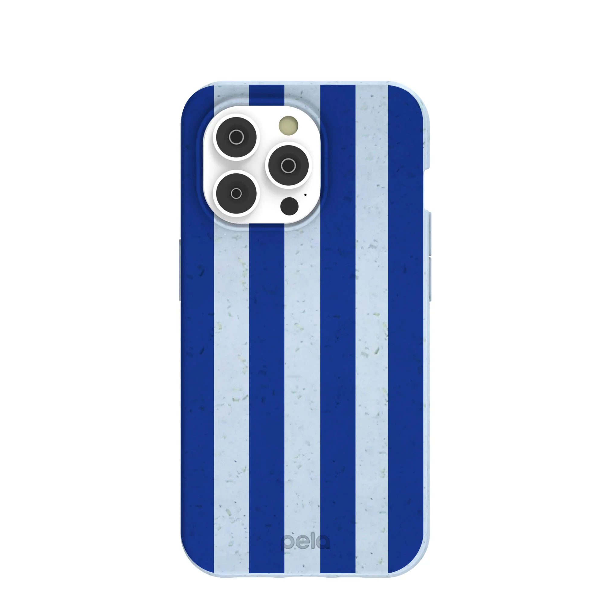 Powder Blue Big Cobalt Stripes iPhone 14 Pro Case