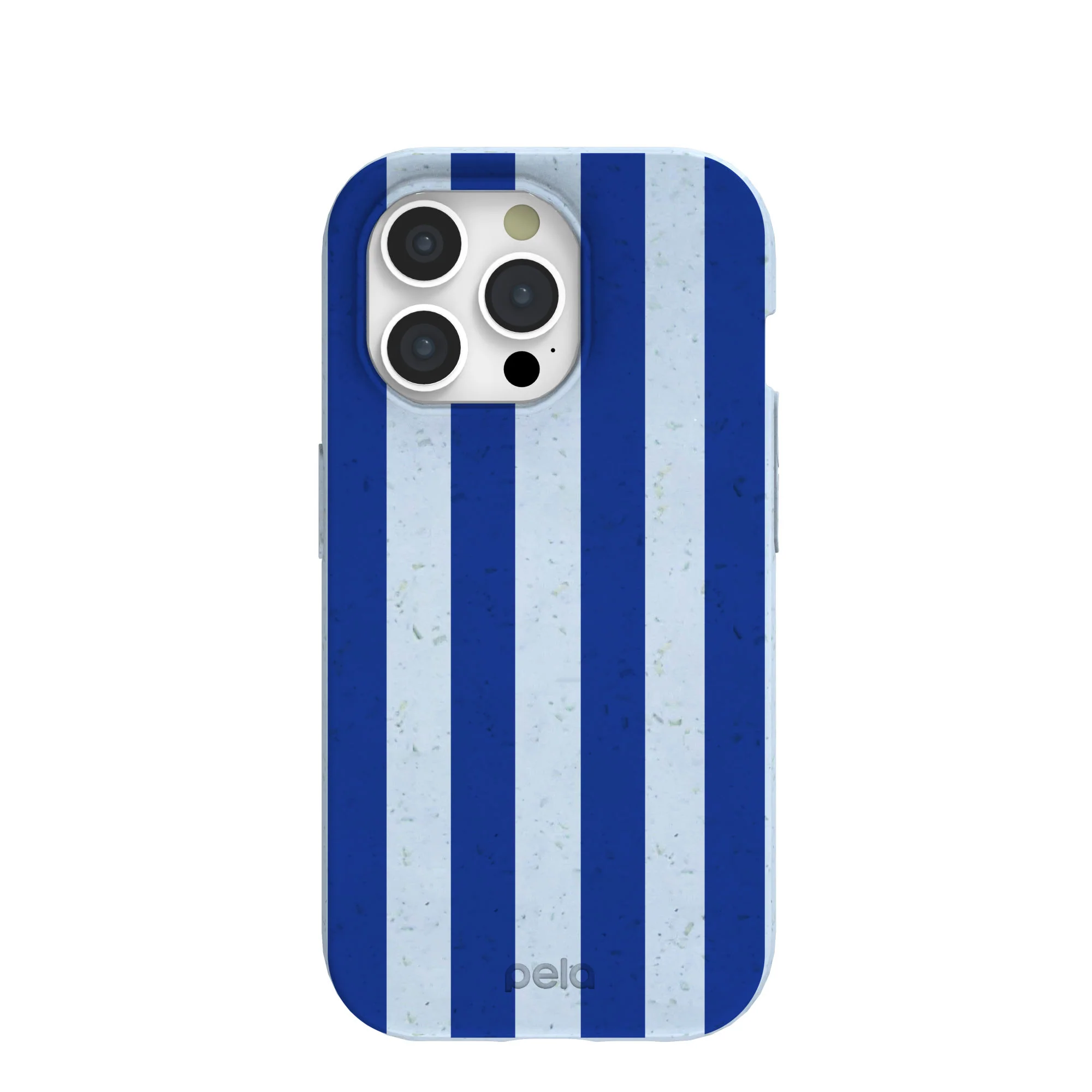 Powder Blue Big Cobalt Stripes iPhone 15 Pro Case