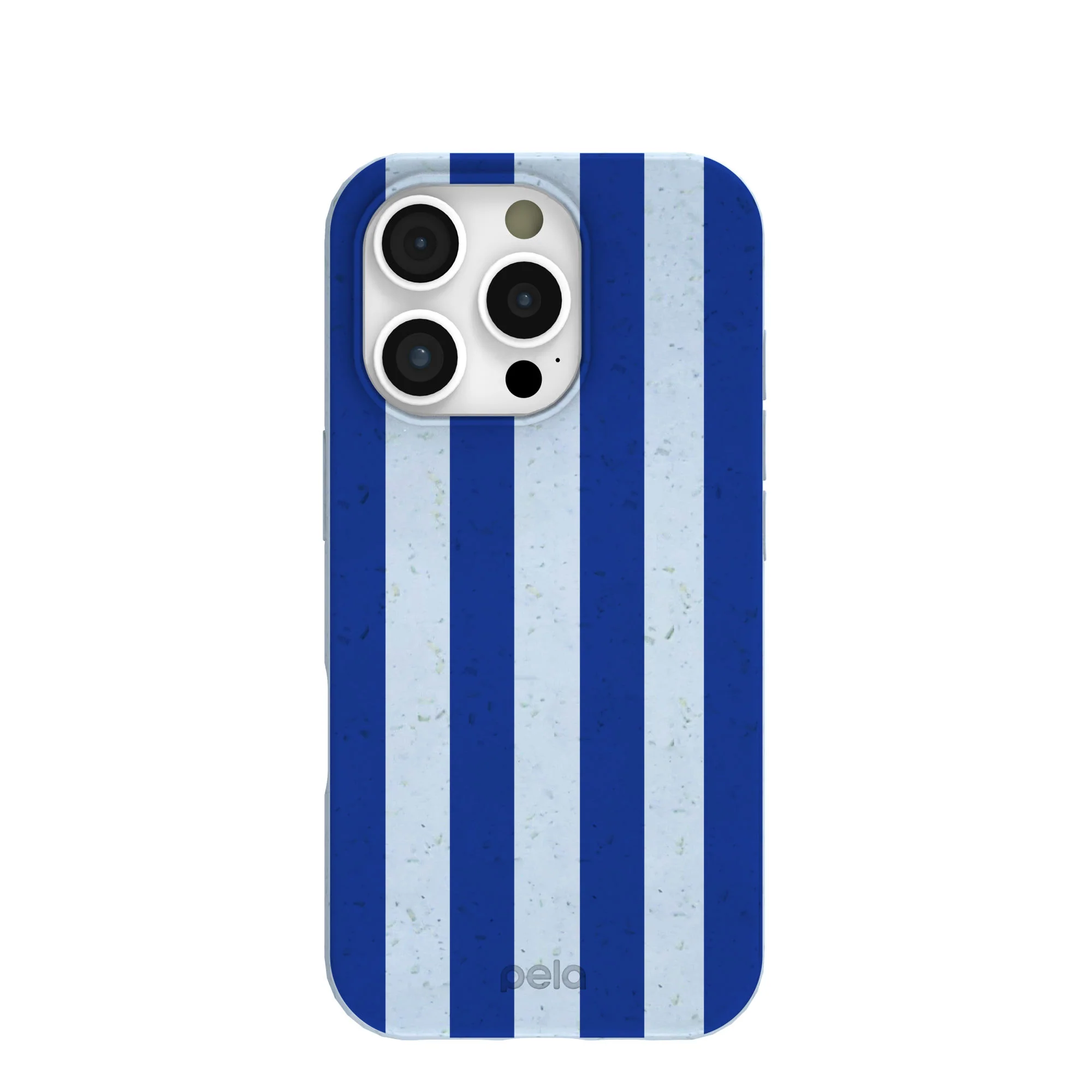 Powder Blue Big Cobalt Stripes iPhone 16 Pro Case