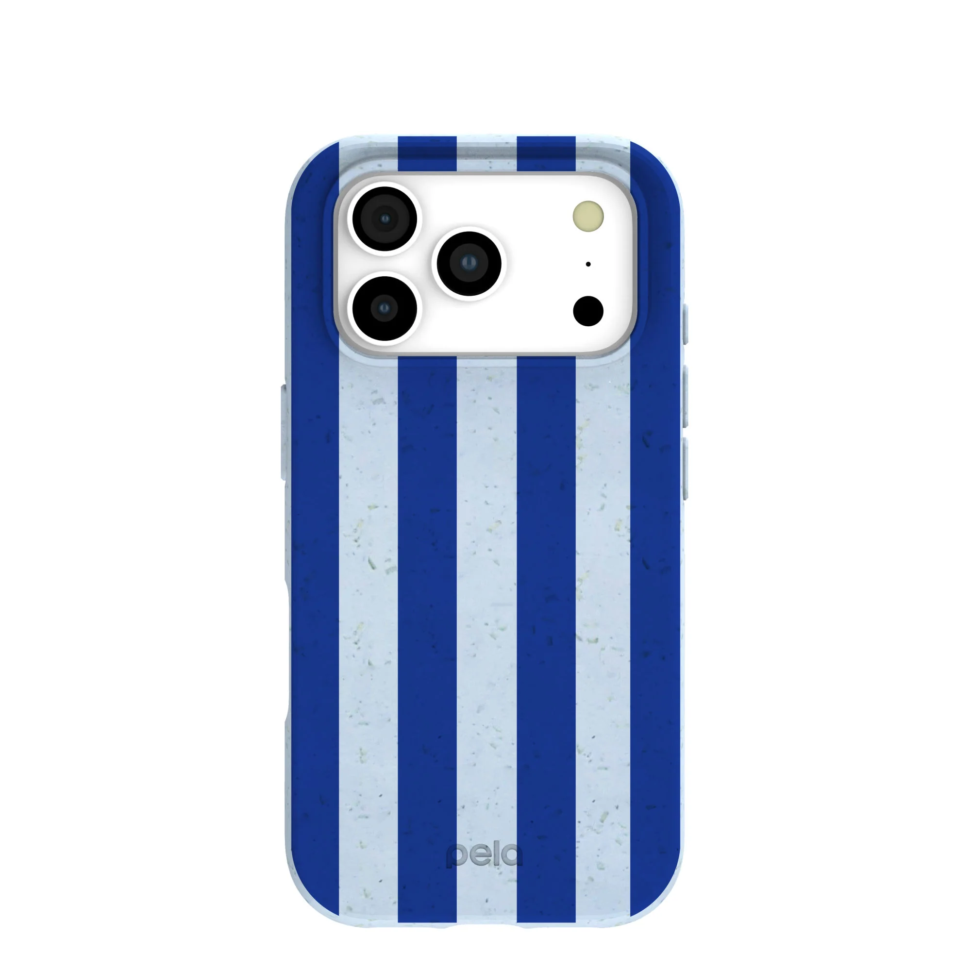 Powder Blue Big Cobalt Stripes iPhone 17 Pro Case