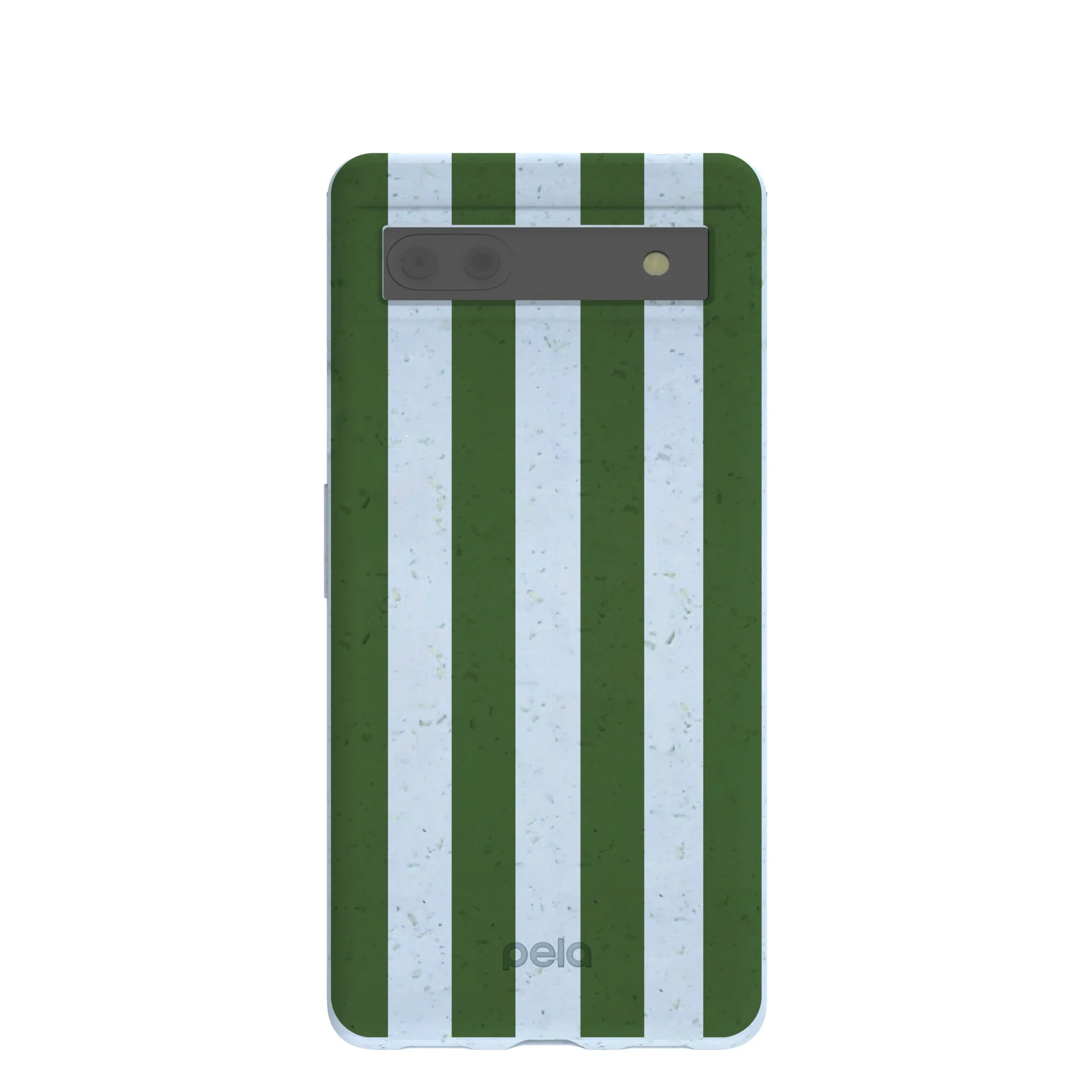 Powder Blue Big Evergreen Stripes Google Pixel 6a Case
