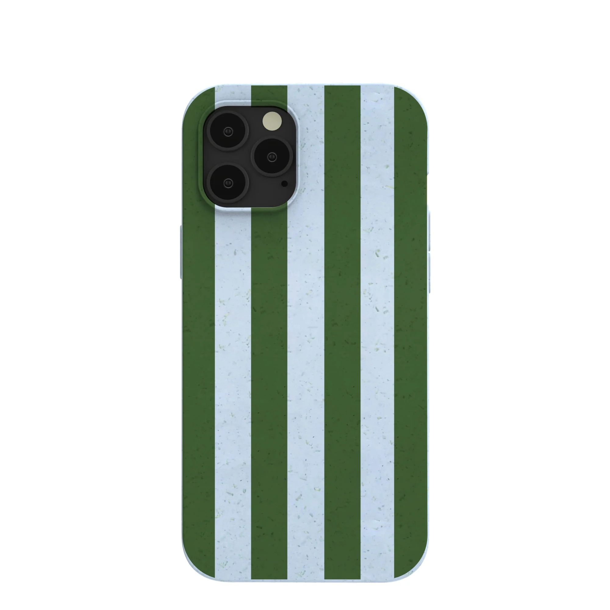 Powder Blue Big Evergreen Stripes iPhone 12 Pro Max Case
