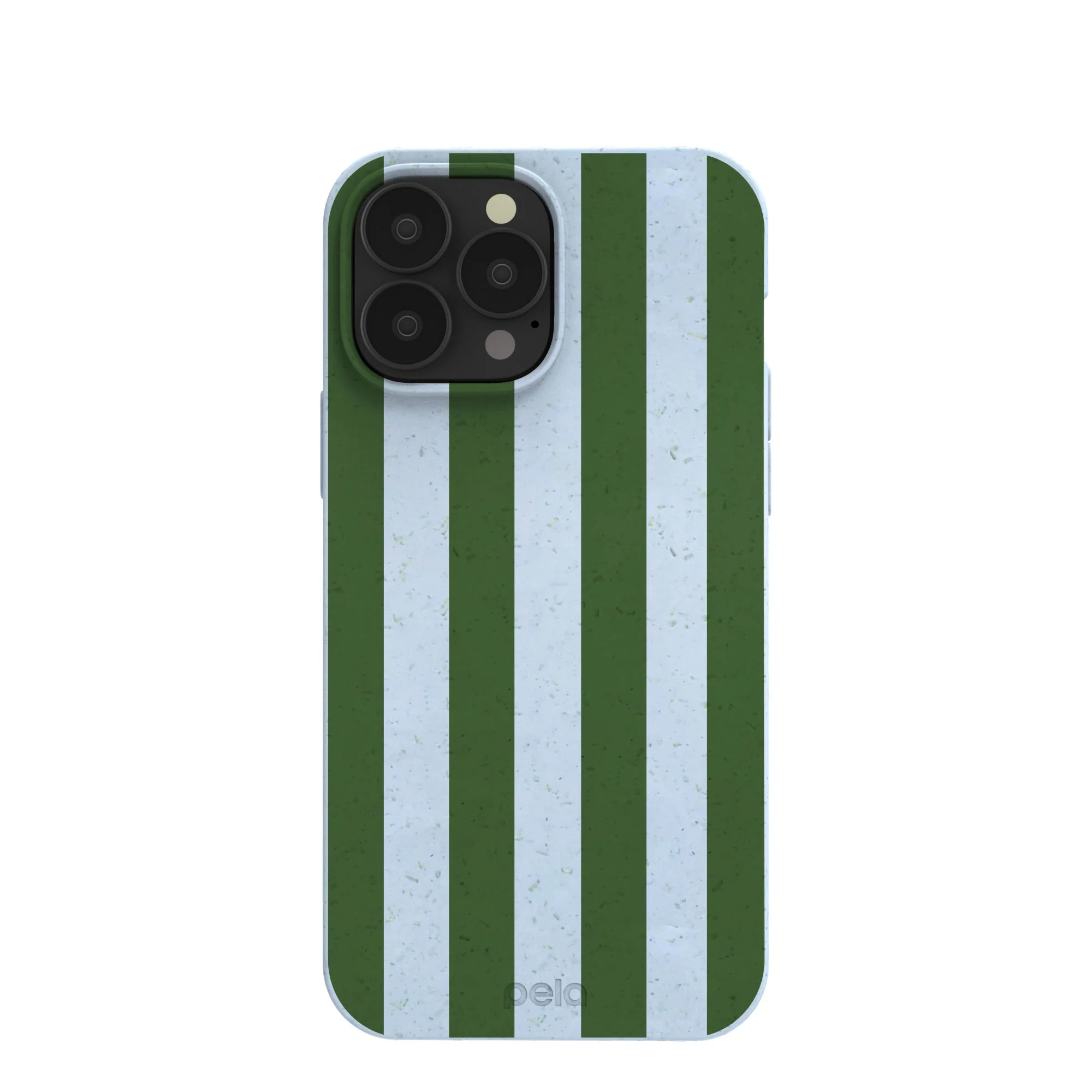 Powder Blue Big Evergreen Stripes iPhone 13 Pro Max Case