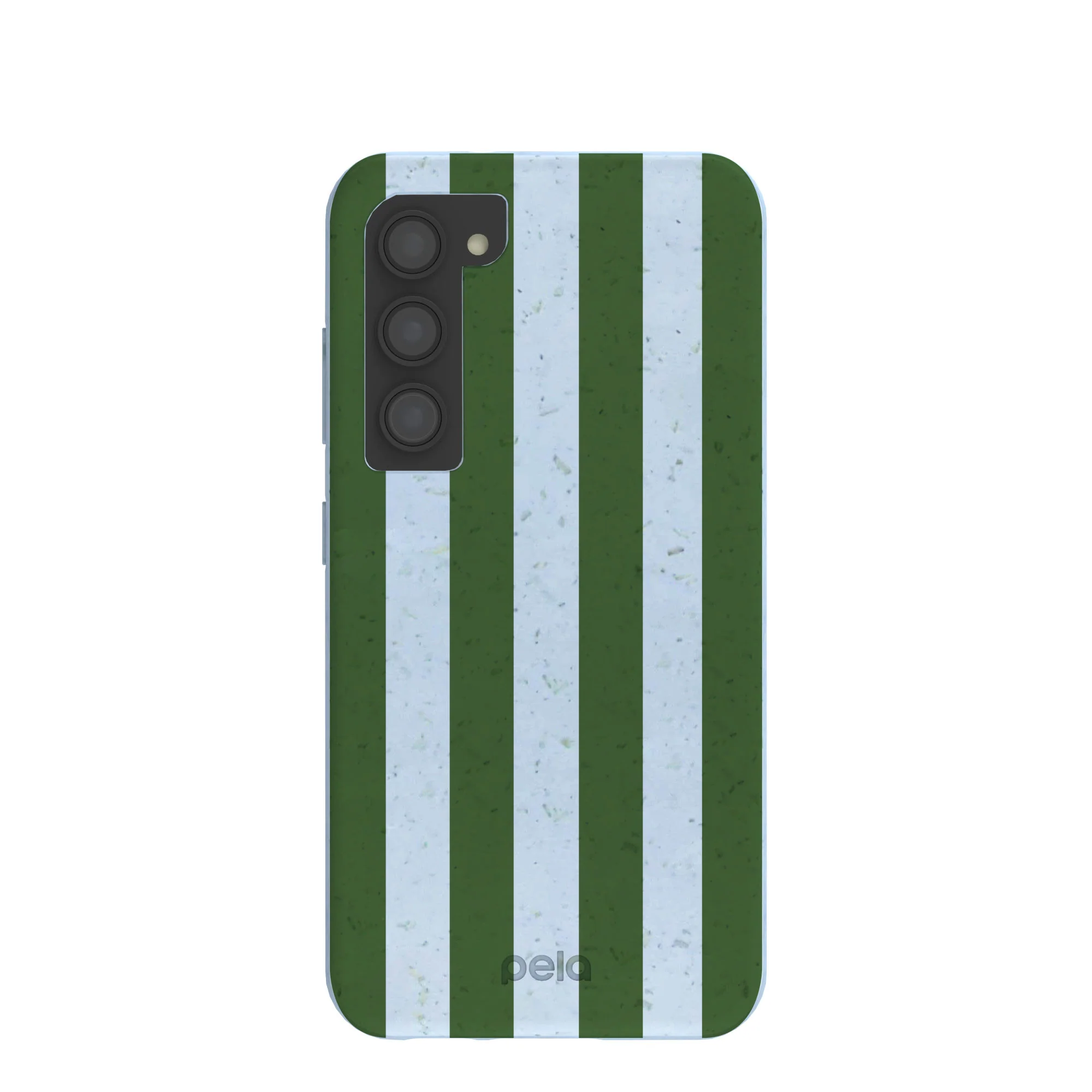 Powder Blue Big Evergreen Stripes Samsung Galaxy S23 Case