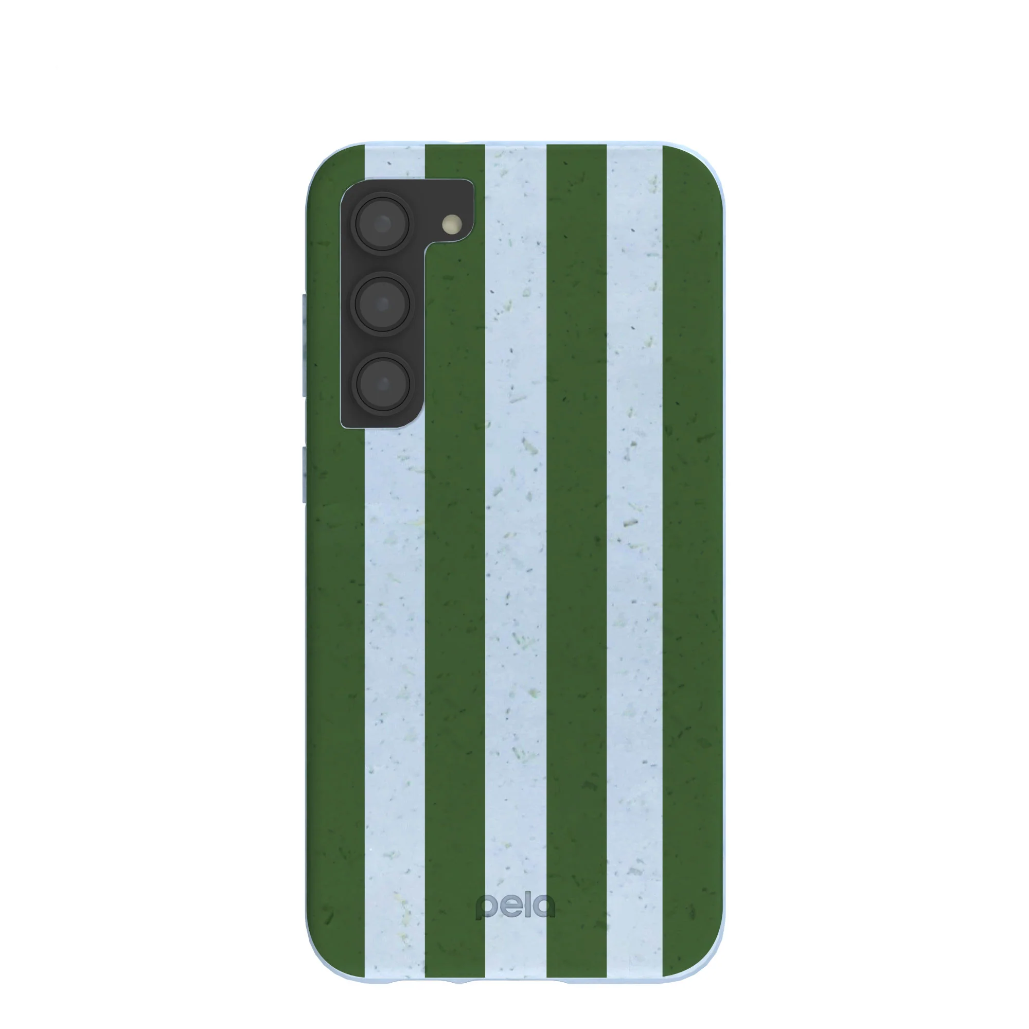 Powder Blue Big Evergreen Stripes Samsung Galaxy S23+(Plus) Case