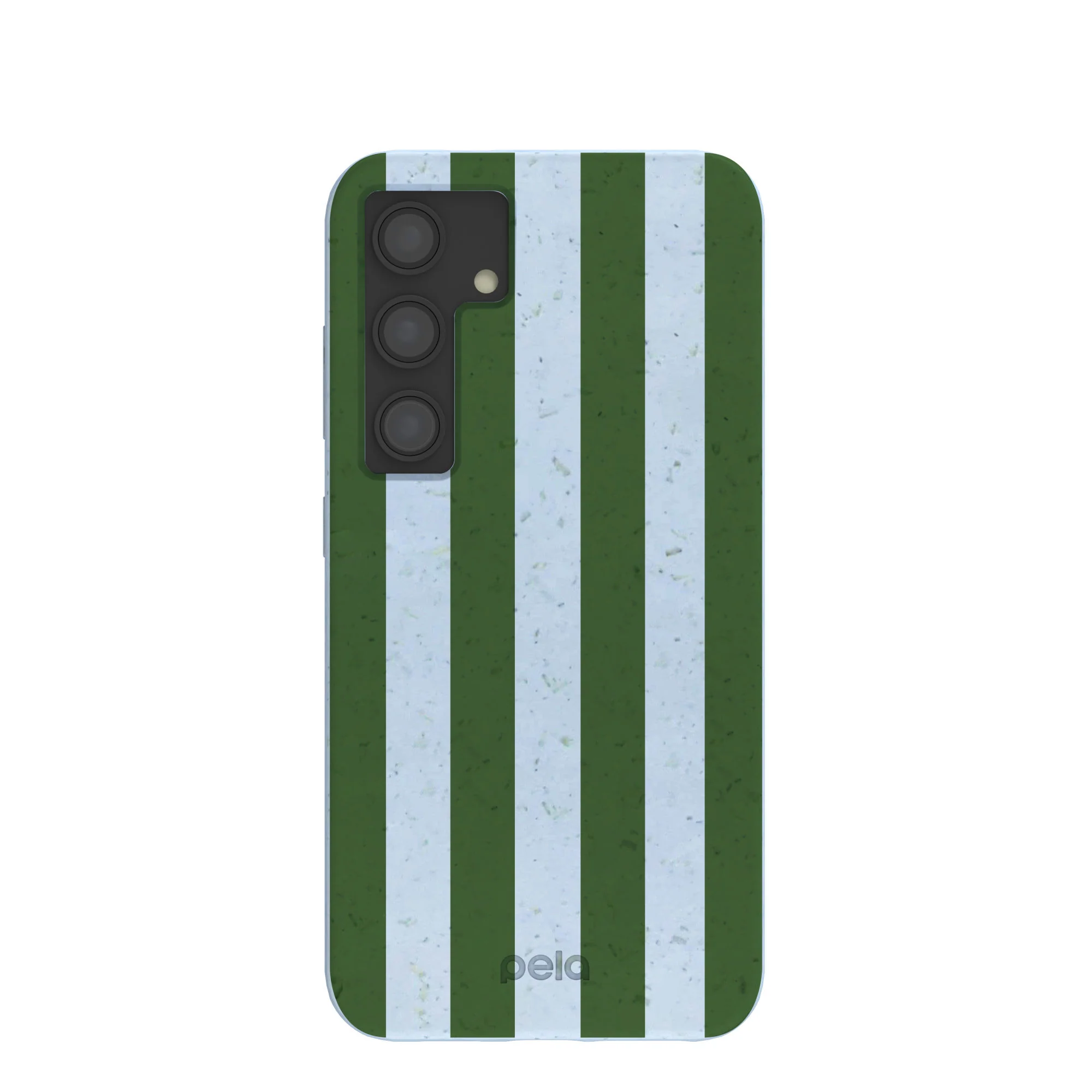 Powder Blue Big Evergreen Stripes Samsung Galaxy S24 Case