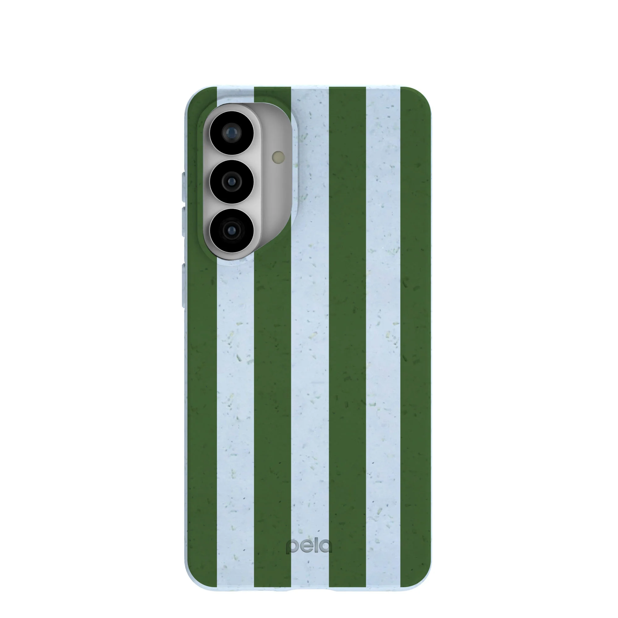 Powder Blue Big Evergreen Stripes Samsung Galaxy S26+(Plus) Case