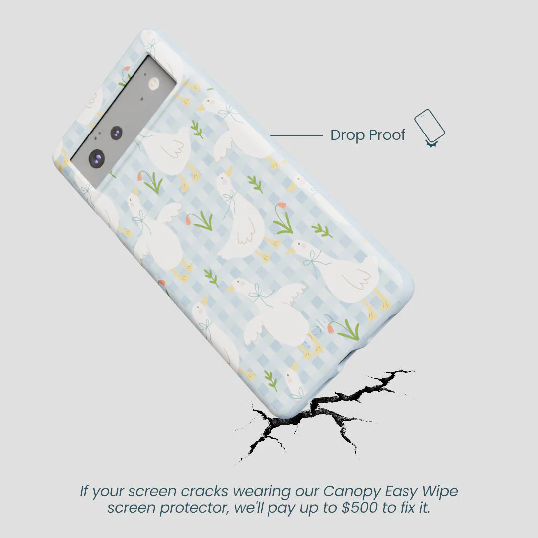 Powder Blue Blooming Quackers Google Pixel 6 Case - Image 5