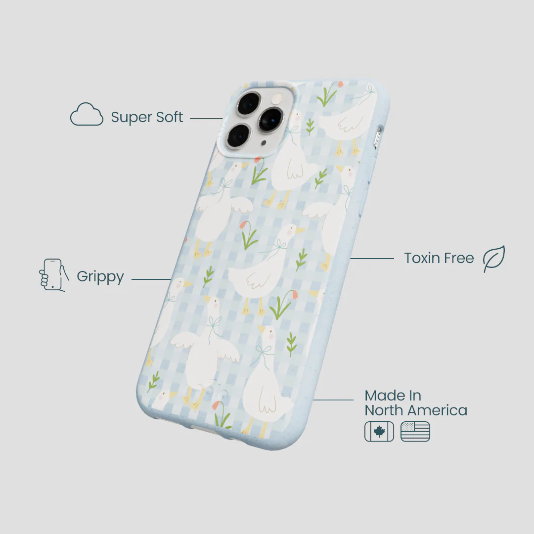 Powder Blue Blooming Quackers iPhone 11 Pro Case - Image 4