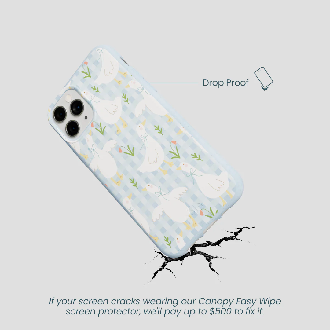 Powder Blue Blooming Quackers iPhone 11 Pro Case - Image 5