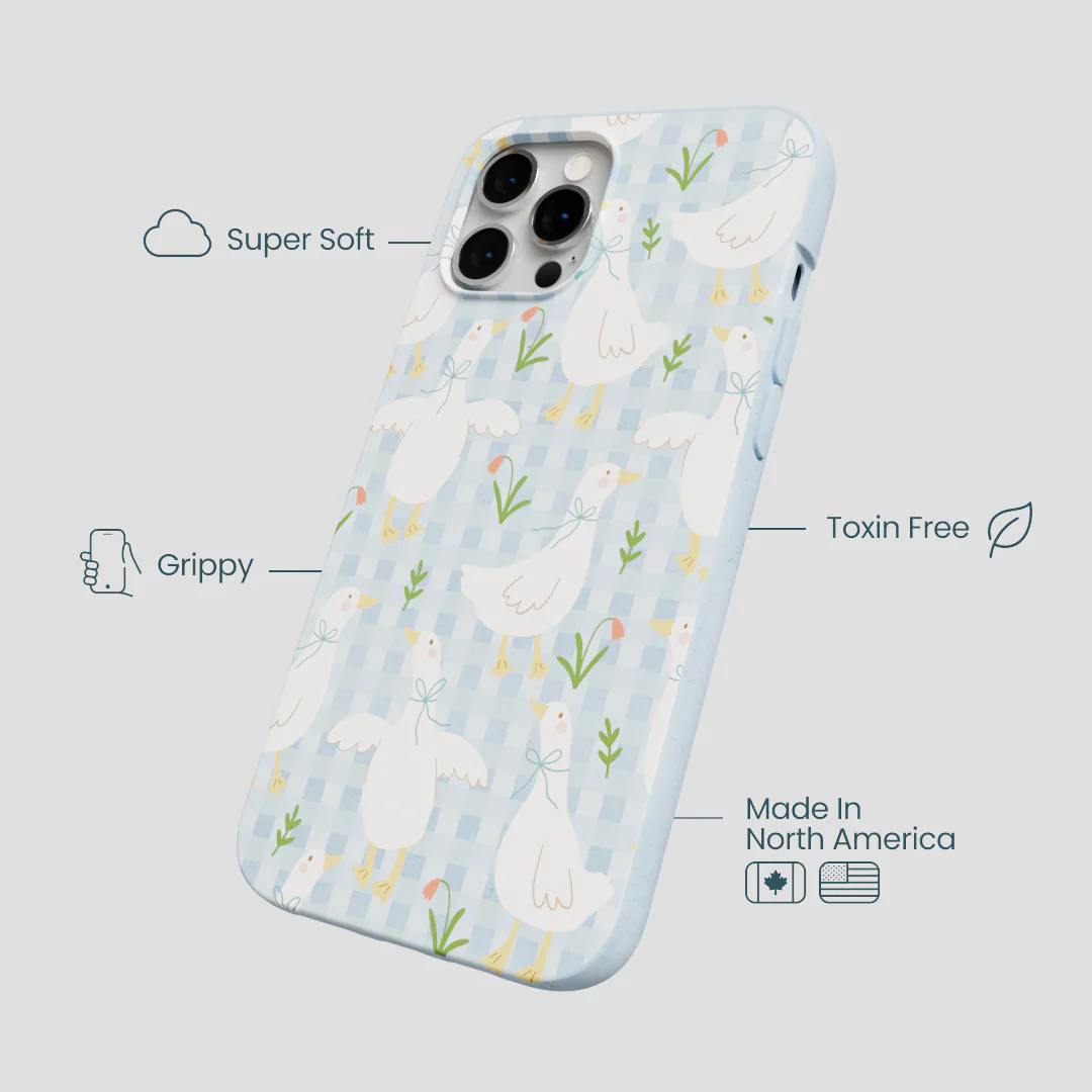 Powder Blue Blooming Quackers iPhone 12 Pro Max Case - Image 4