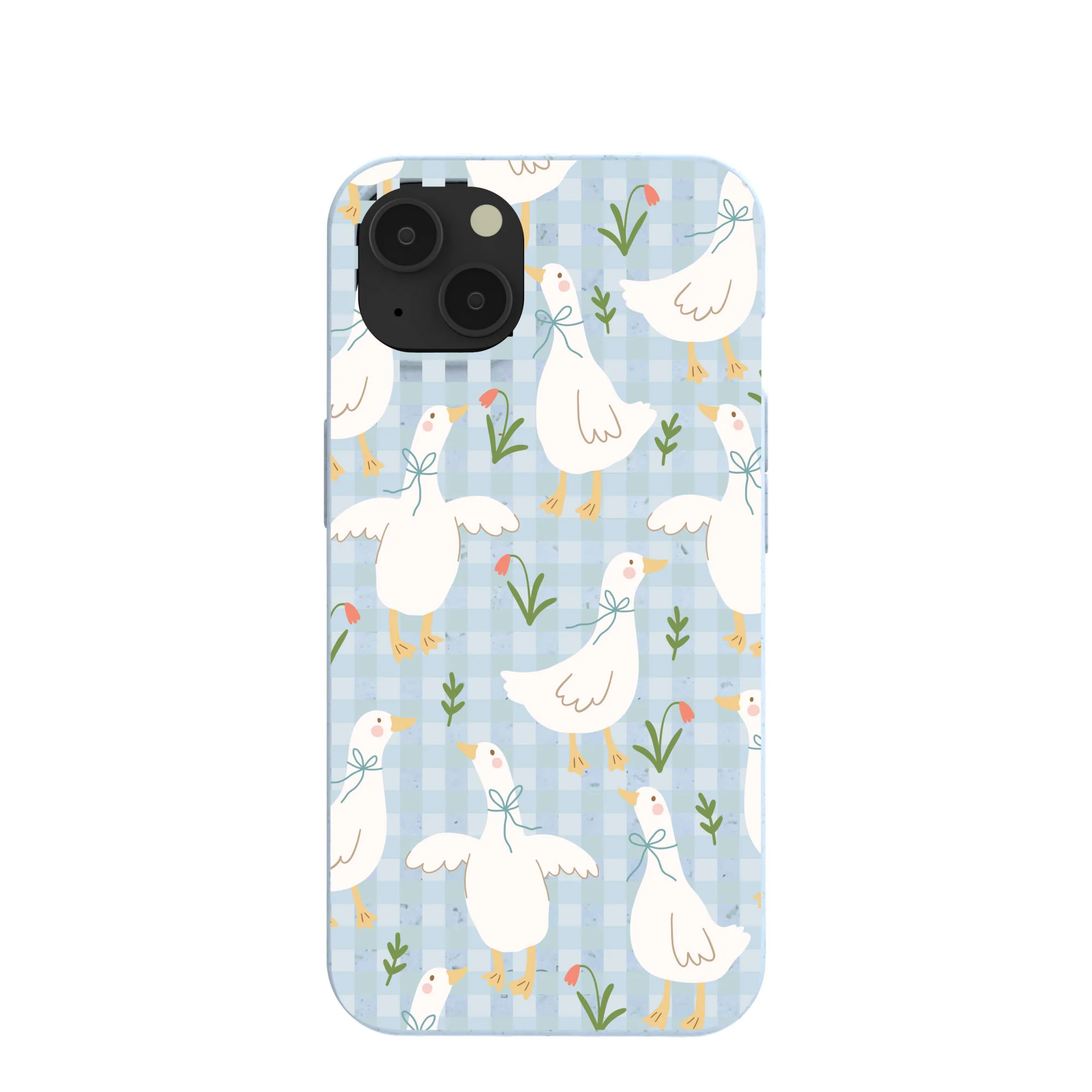 Powder Blue Blooming Quackers iPhone 13 Case