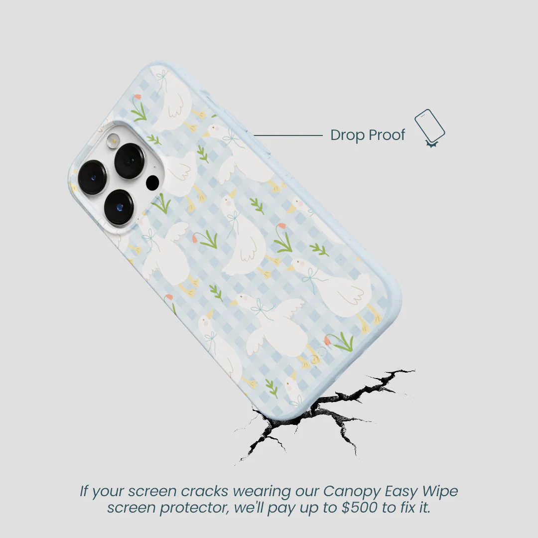 Powder Blue Blooming Quackers iPhone 13 Pro Case - Image 5