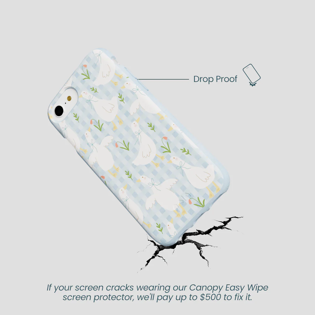 Powder Blue Blooming Quackers iPhone 6/6s/7/8/SE Case - Image 5