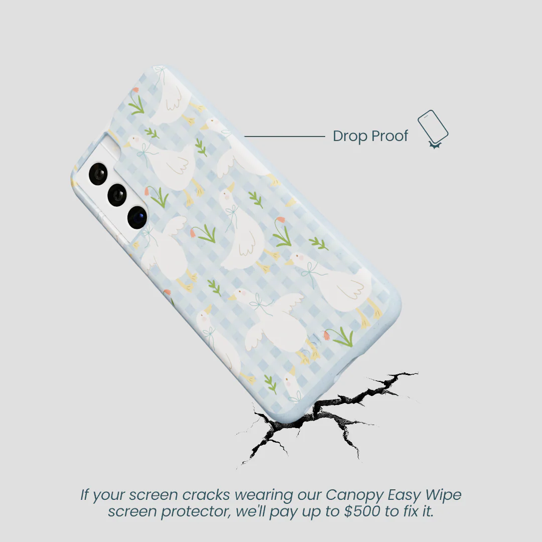 Powder Blue Blooming Quackers Samsung Galaxy S22 Case - Image 5
