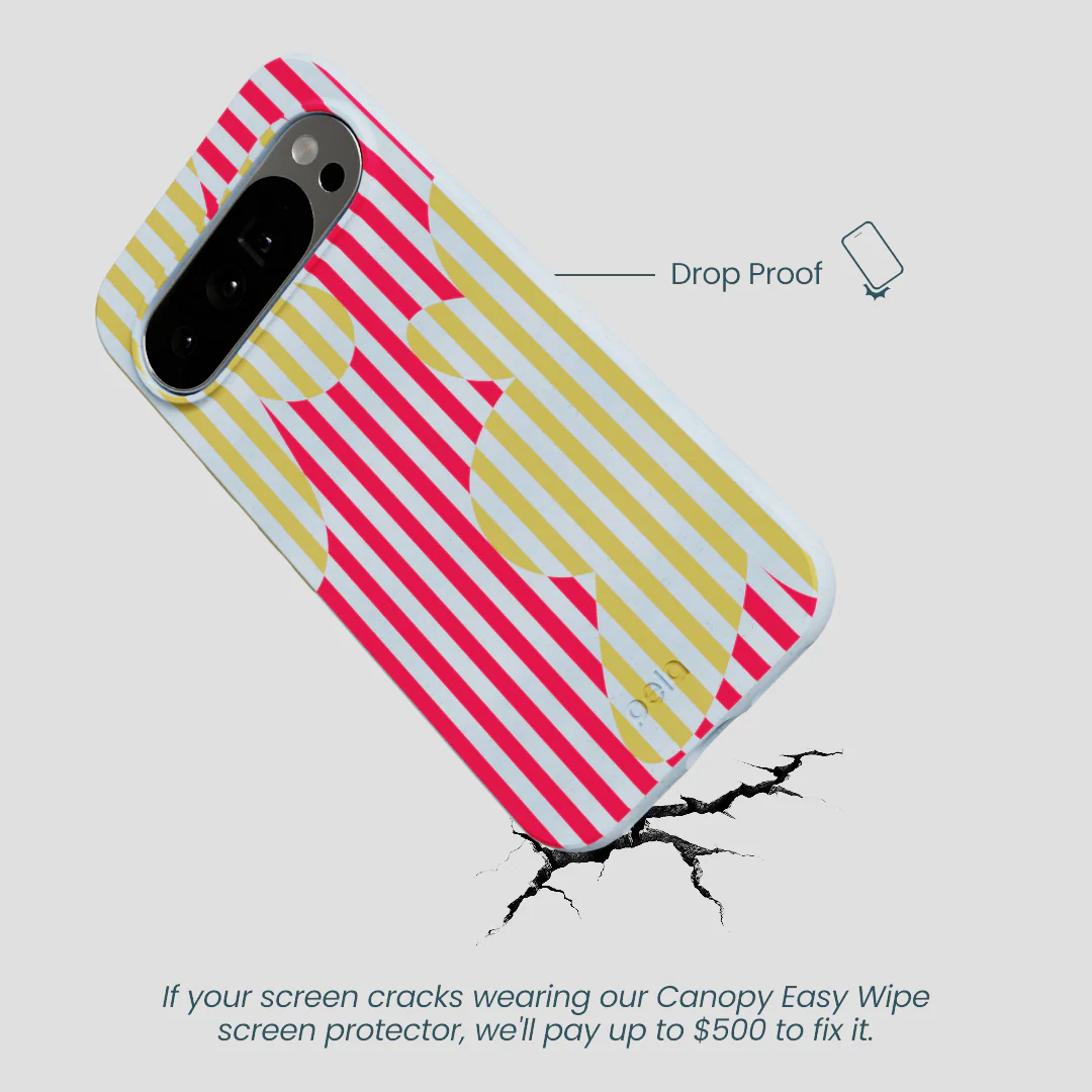 Powder Blue Blooming Stripes Google Pixel 10 Pro XL Case - Image 4