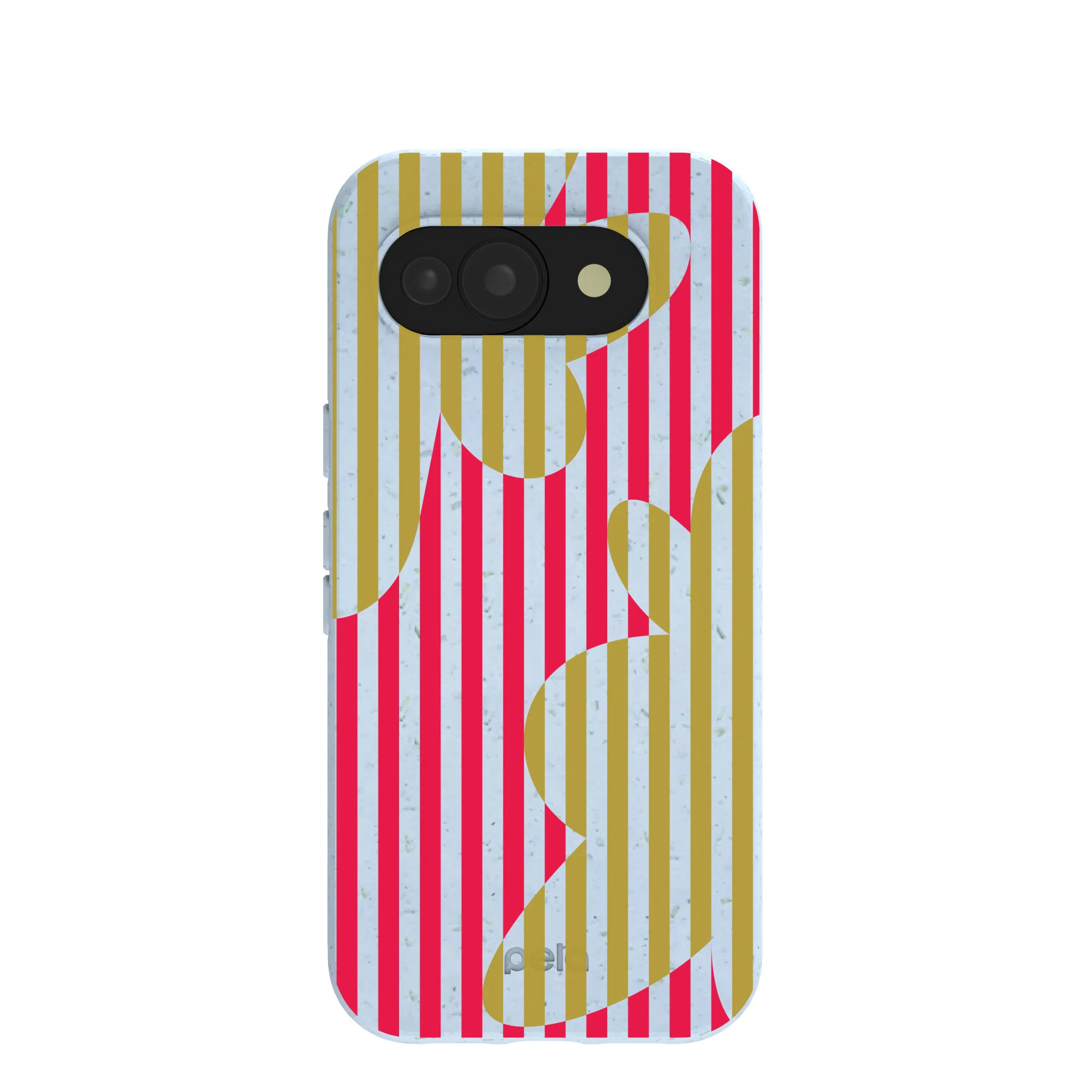 Powder Blue Blooming Stripes Google Pixel 10a Case