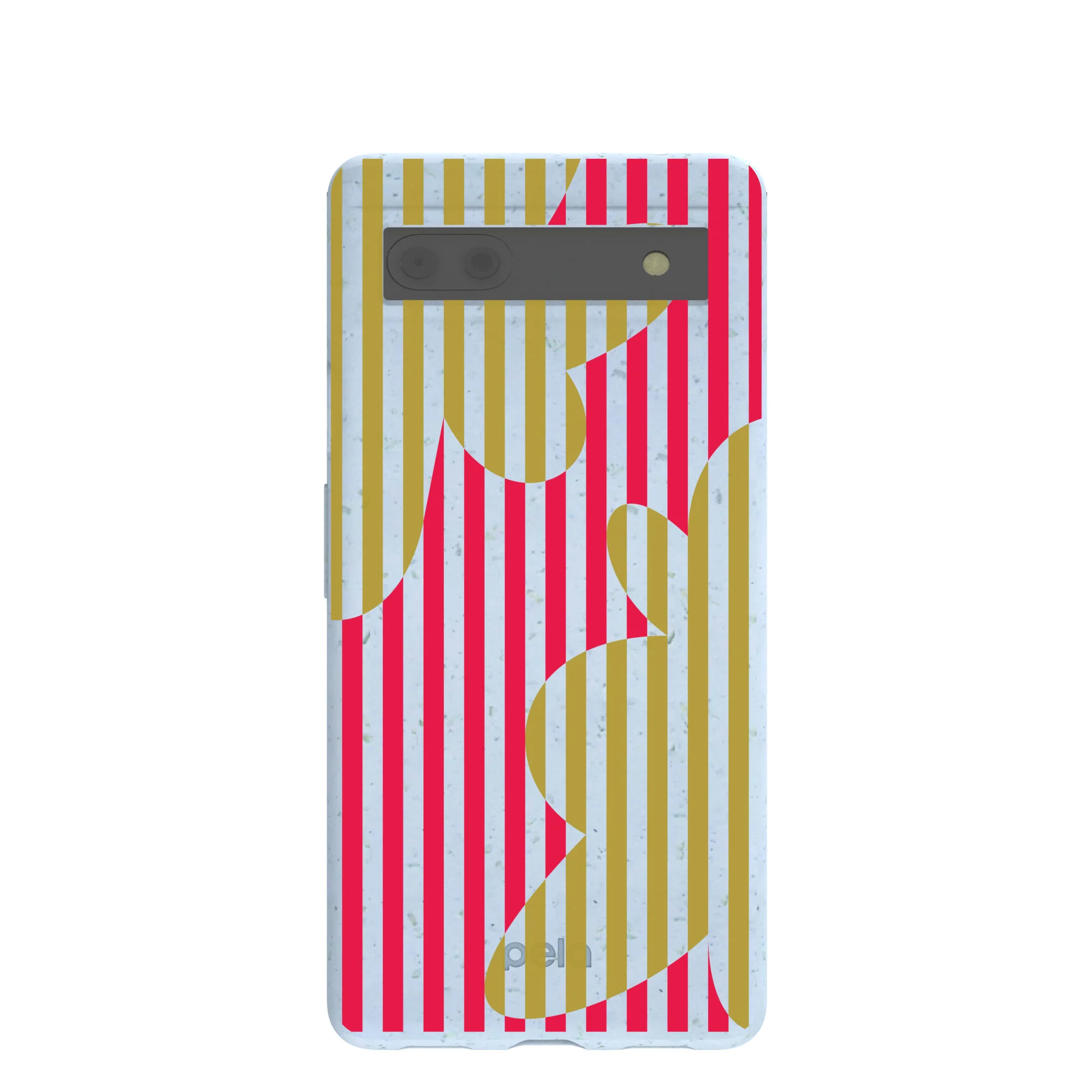 Powder Blue Blooming Stripes Google Pixel 6a Case