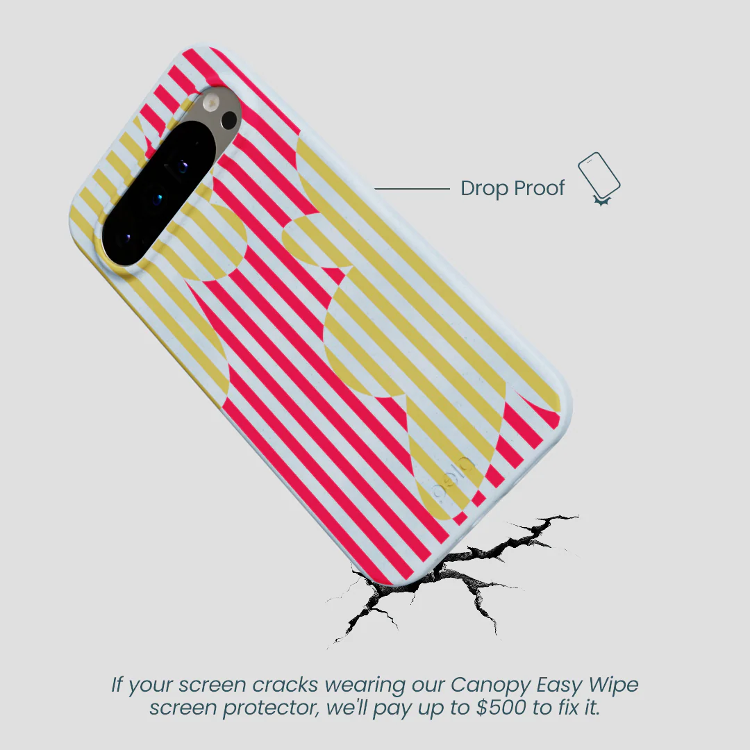 Powder Blue Blooming Stripes Google Pixel 9 Pro XL Case - Image 4
